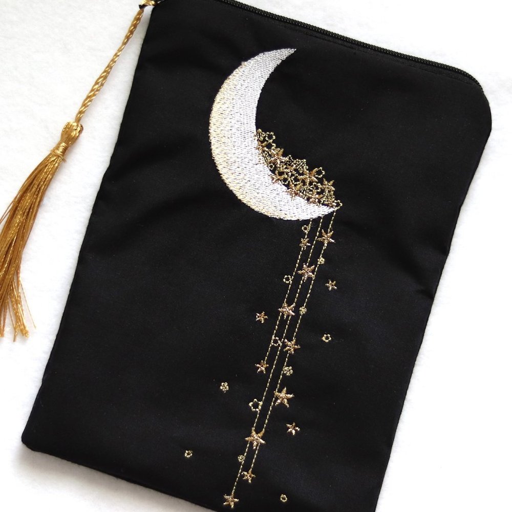 Crescent Moon Tarot Zipper Bag